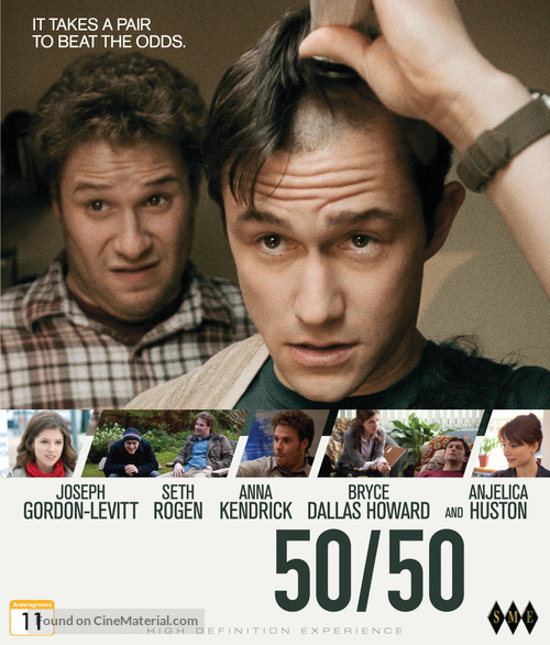 50/50 - Norwegian Blu-Ray movie cover