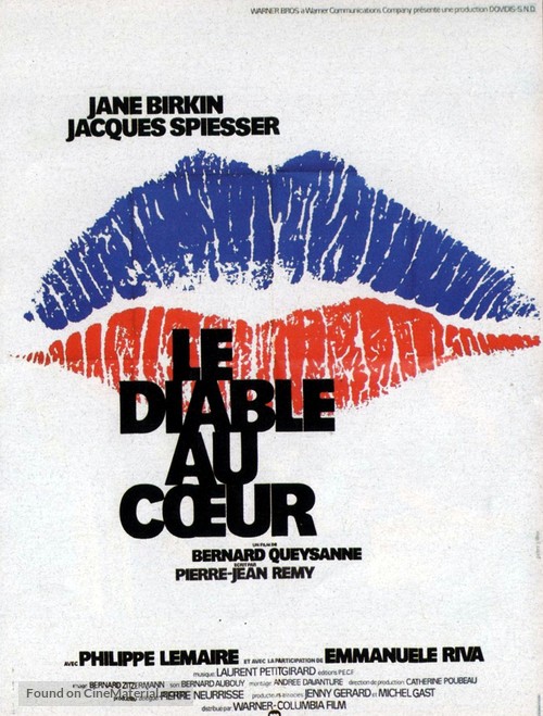 Le diable au coeur - French Movie Poster