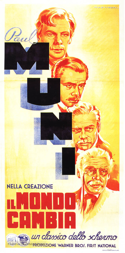 The World Changes - Italian Movie Poster