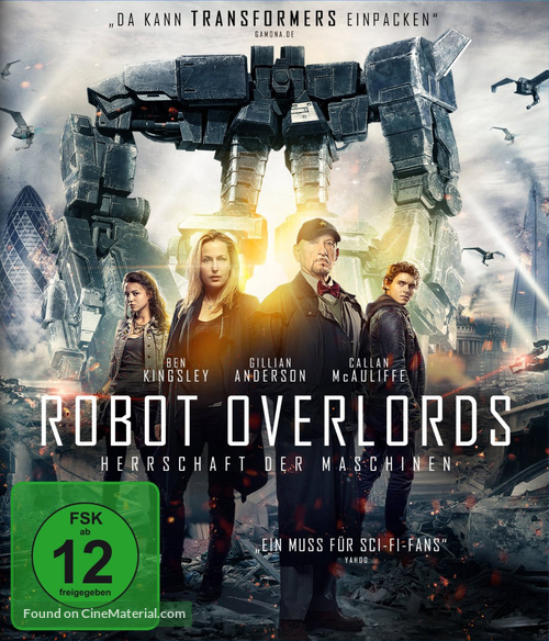 Robot Overlords - German Blu-Ray movie cover