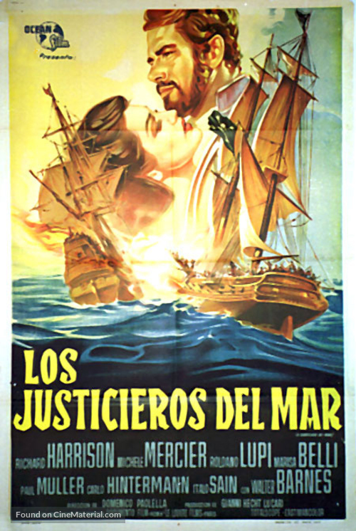 Il giustiziere dei mari - Spanish Movie Poster