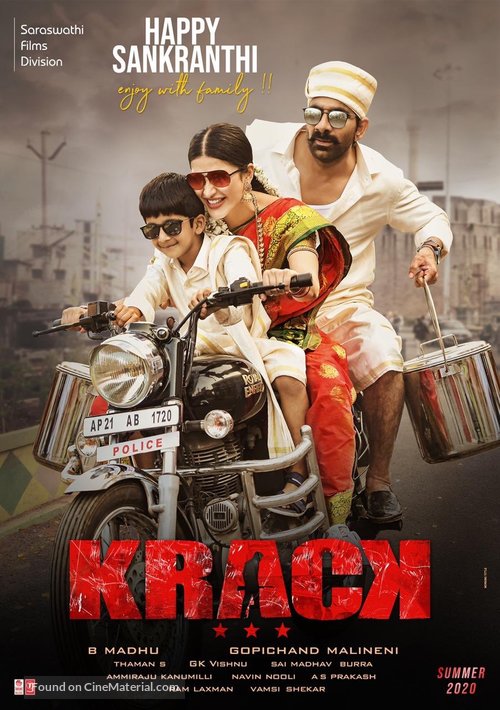 Krack - Indian Movie Poster