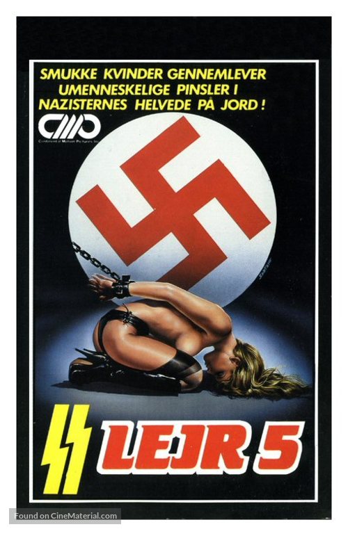 SS Lager 5: L&#039;inferno delle donne - Danish VHS movie cover