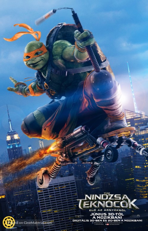 Teenage Mutant Ninja Turtles: Out of the Shadows - Hungarian Movie Poster