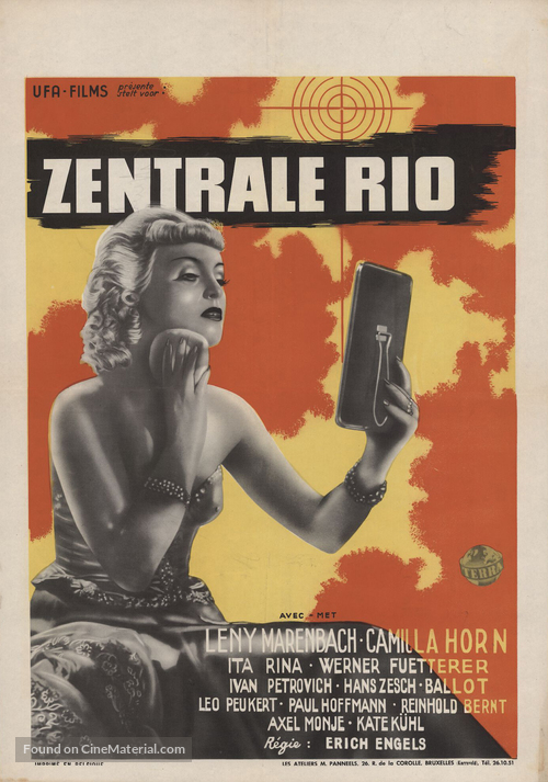 Zentrale Rio - Belgian Movie Poster