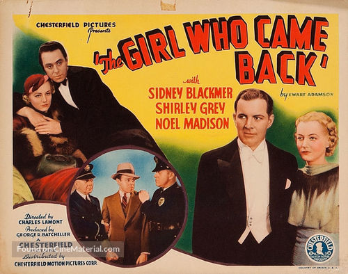The Girl Who Came Back - Movie Poster