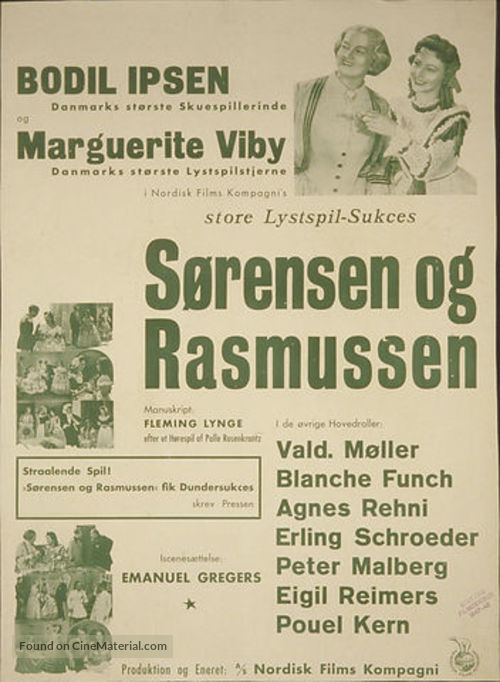 S&oslash;rensen og Rasmussen - Danish Movie Poster