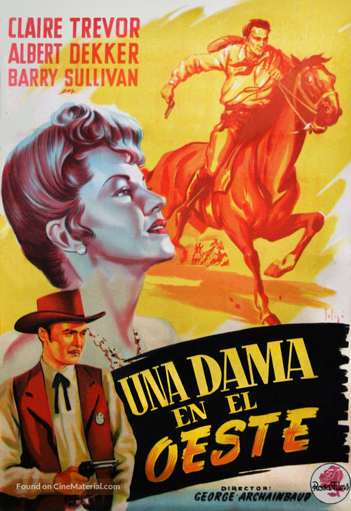 The Woman of the Town - Spanish Movie Poster