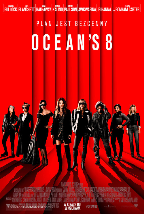 Ocean&#039;s 8 - Polish Movie Poster