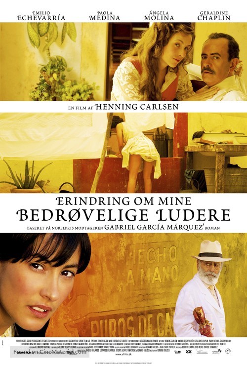 Memoria de mis putas tristes - Danish Movie Poster