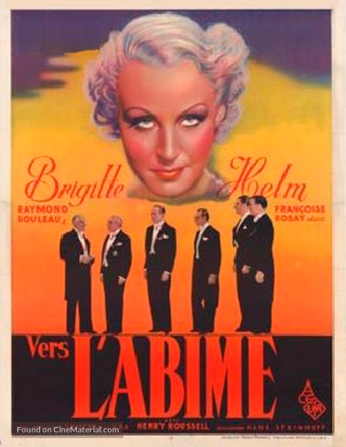 Vers l&#039;ab&icirc;me - French Movie Poster