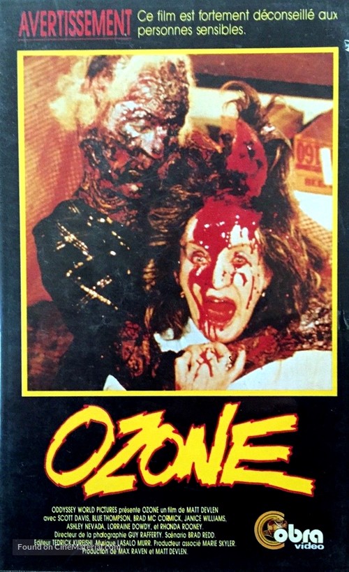 Ozone: The Attack of the Redneck Mutants - French VHS movie cover