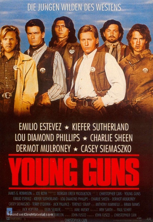 Young Guns - German VHS movie cover