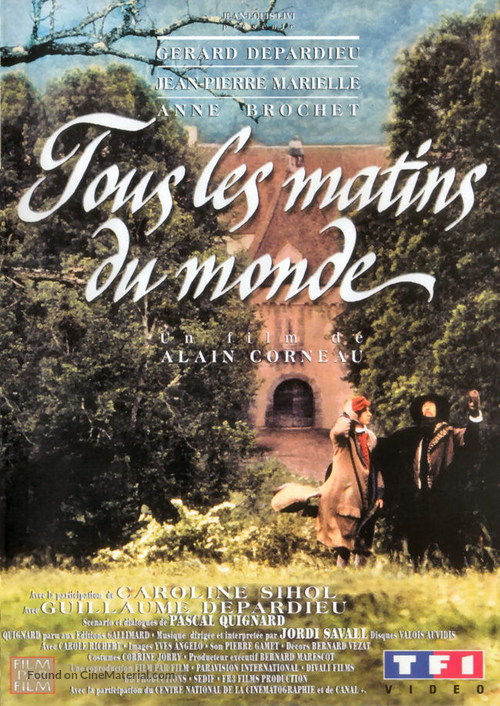 Tous les matins du monde - French VHS movie cover