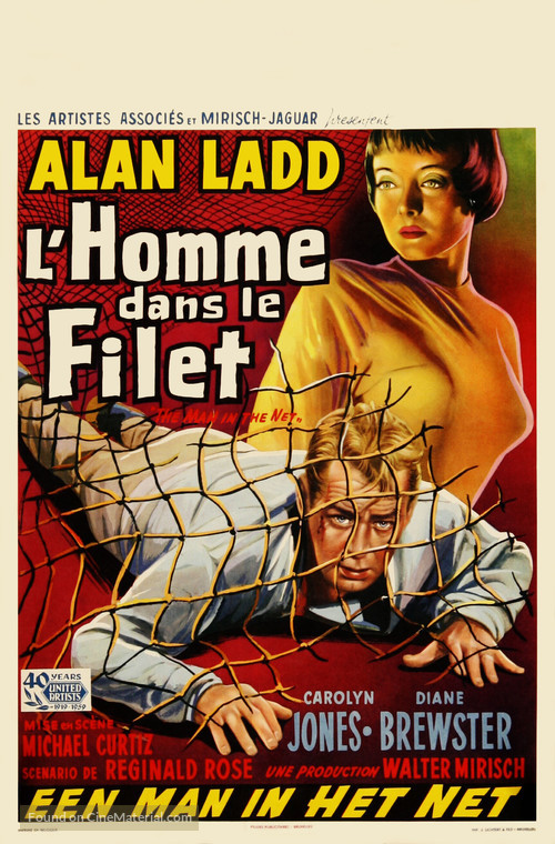 The Man in the Net - Belgian Movie Poster