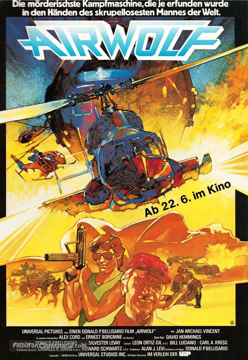 Airwolf - German Movie Poster