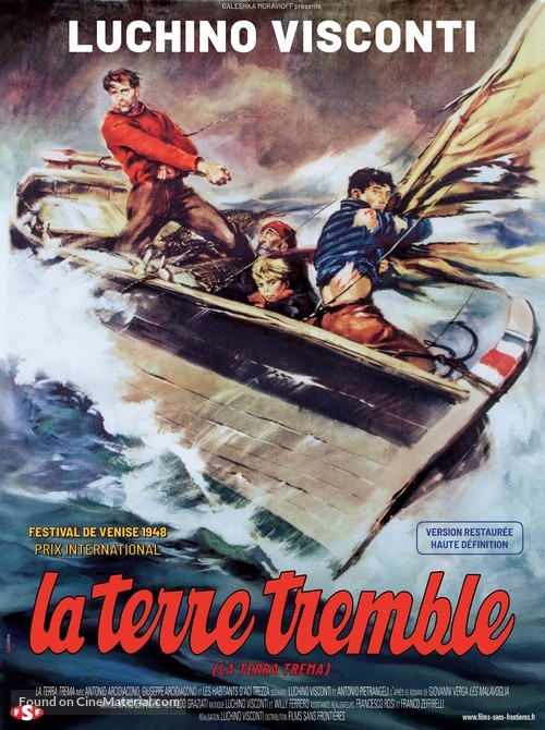 La terra trema: Episodio del mare - French Re-release movie poster