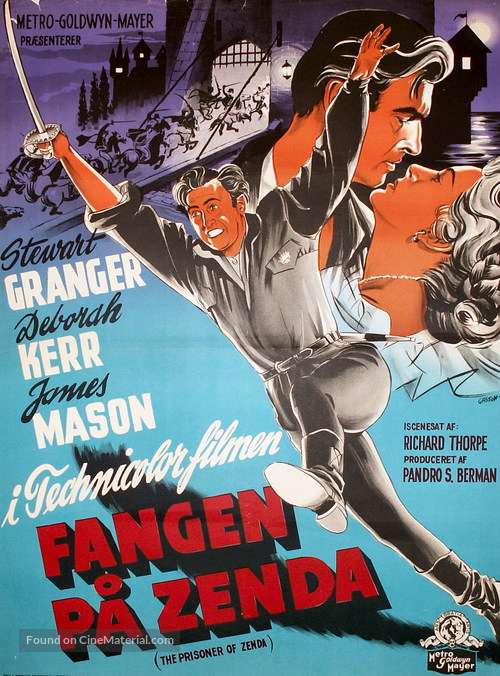 The Prisoner of Zenda - Danish Movie Poster