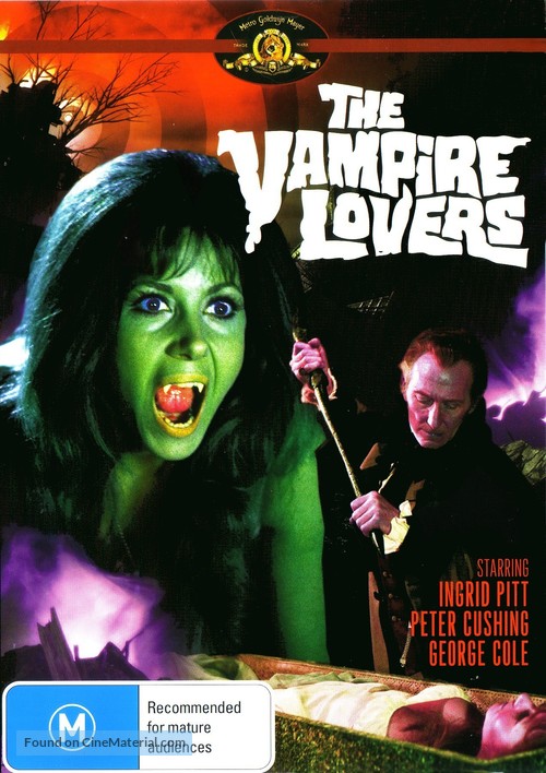 The Vampire Lovers - Australian Movie Cover