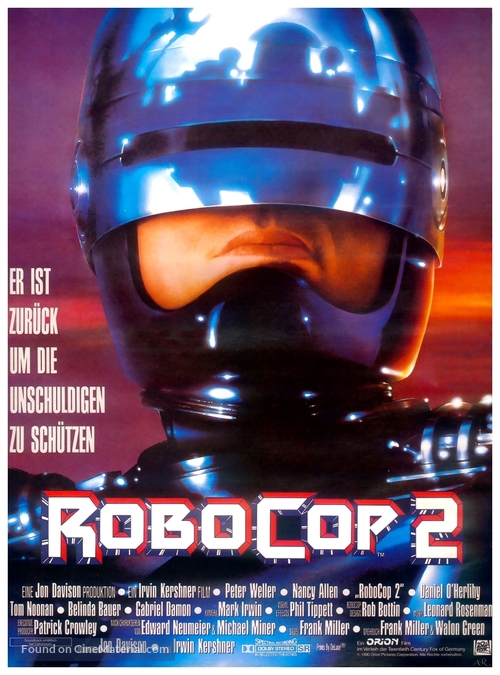 RoboCop 2 - German Movie Poster