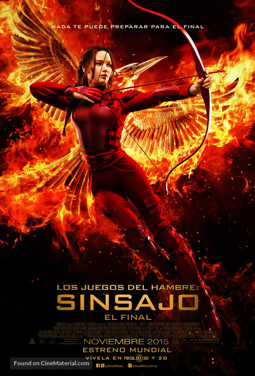 The Hunger Games: Mockingjay - Part 2 - Ecuadorian Movie Poster