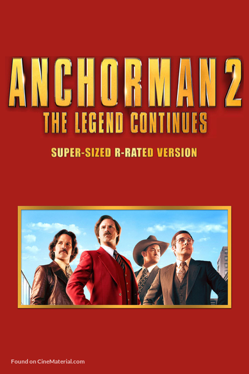 Anchorman 2: The Legend Continues - DVD movie cover