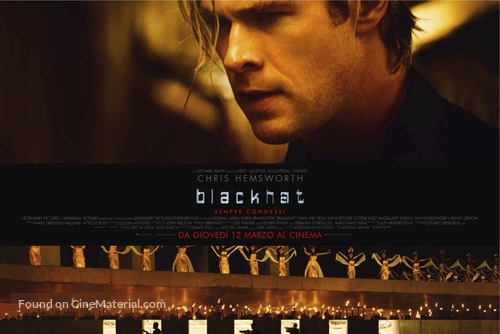 Blackhat (2015) Italian movie poster