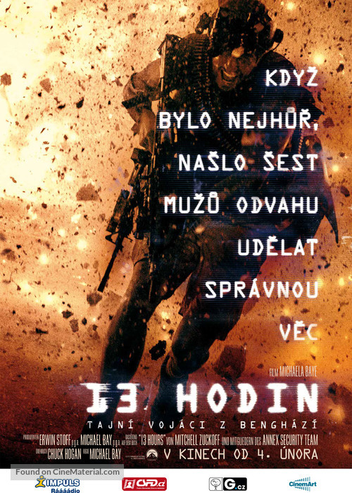 13 Hours: The Secret Soldiers of Benghazi - Czech Movie Poster