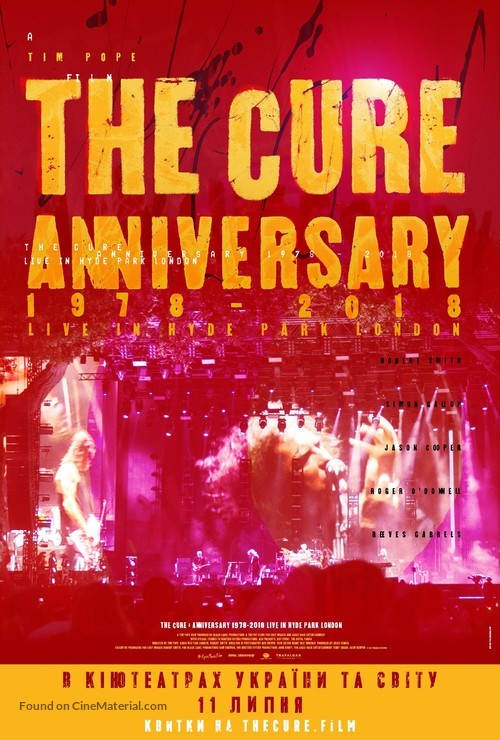 The Cure: Anniversary 1978-2018 Live in Hyde Park - Ukrainian Movie Poster
