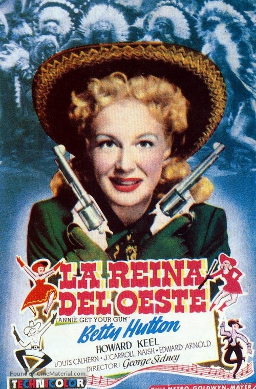 Annie Get Your Gun - Spanish Movie Poster