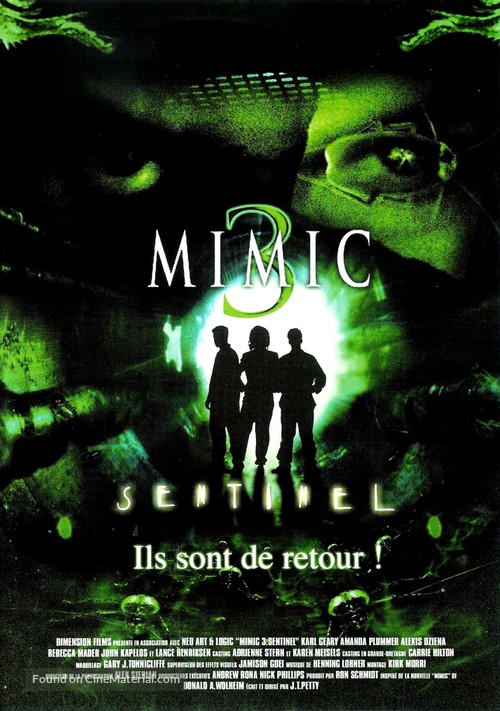 Mimic: Sentinel - French DVD movie cover