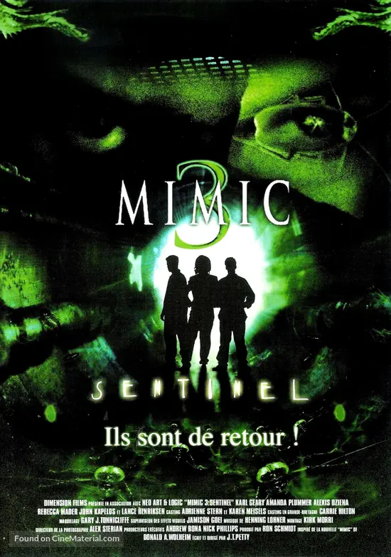 Mimic: Sentinel - French DVD movie cover