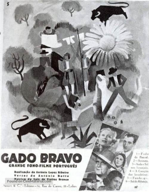 Gado Bravo - Portuguese Movie Poster