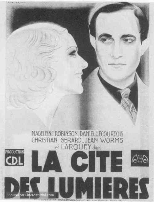 La cit&eacute; des lumi&egrave;res - French Movie Poster