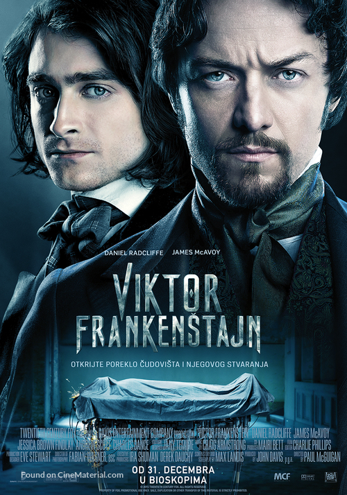 Victor Frankenstein - Serbian Movie Poster