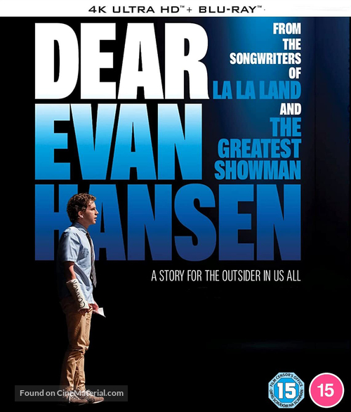 Dear Evan Hansen - British Blu-Ray movie cover