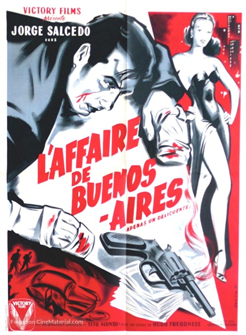 Apenas un delincuente - French Movie Poster