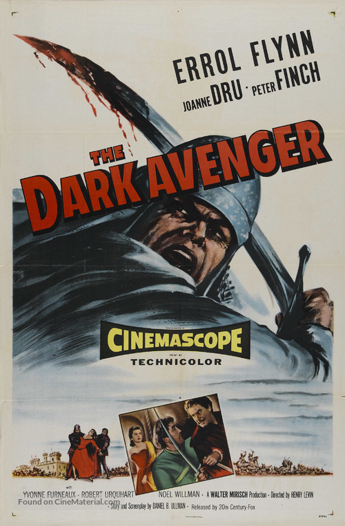 The Dark Avenger - British Movie Poster