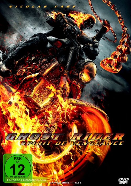 Ghost Rider: Spirit of Vengeance - German Movie Cover