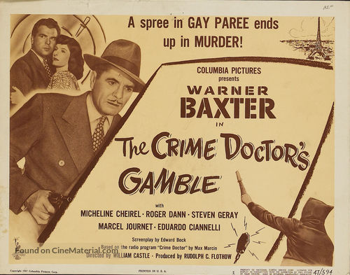 Crime Doctor&#039;s Gamble - Movie Poster