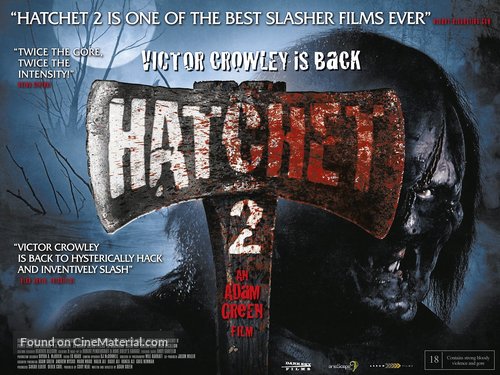 Hatchet 2 - British Movie Poster