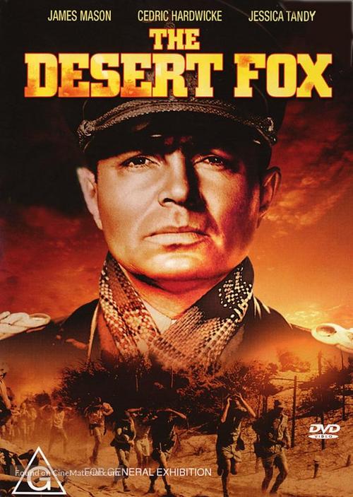 The Desert Fox: The Story of Rommel - Australian DVD movie cover