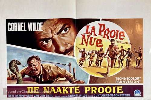 The Naked Prey - Belgian Movie Poster