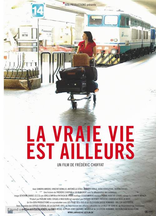 Vraie vie est ailleurs, La - Swiss poster