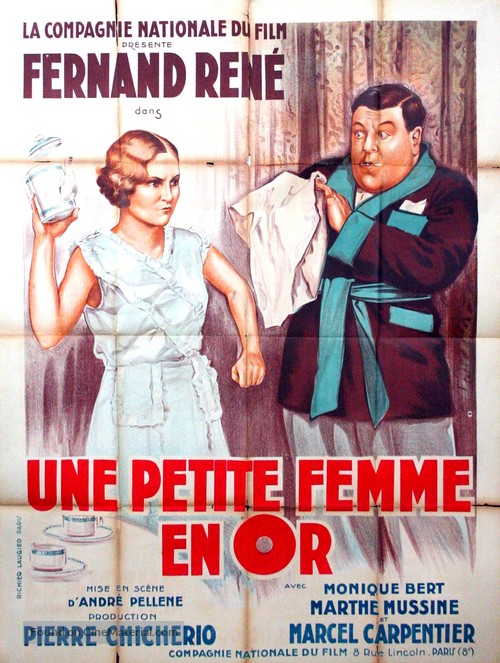 Une petite femme en or - French Movie Poster