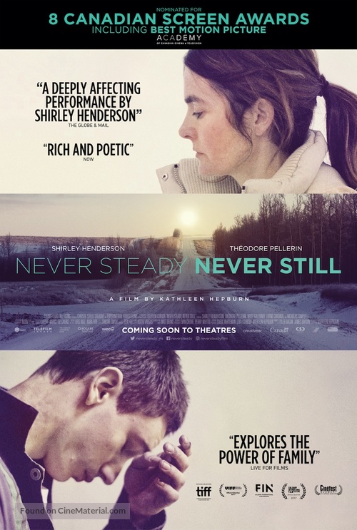 Never Steady, Never Still - Canadian Movie Poster