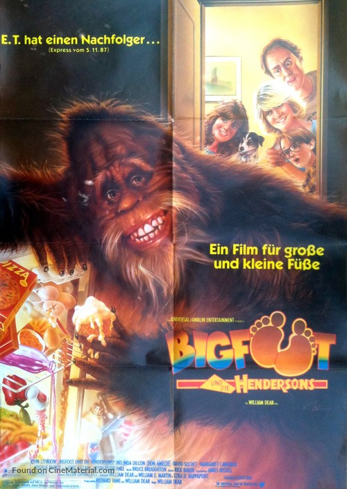 Harry and the Hendersons - German Movie Poster