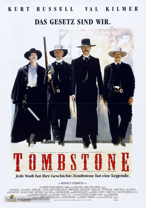 Tombstone - German Movie Poster