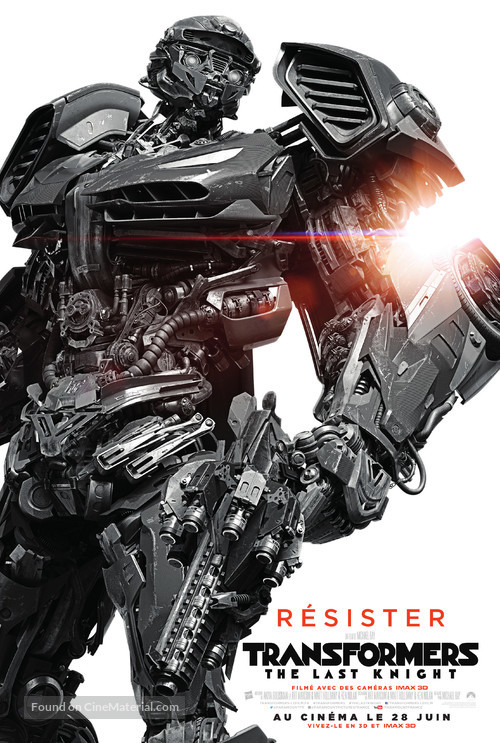 Transformers: The Last Knight - French Movie Poster