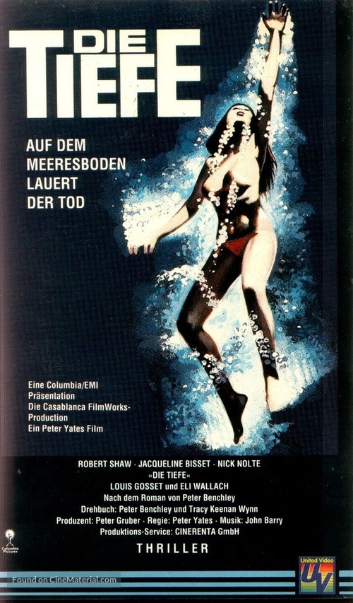 The Deep - German VHS movie cover